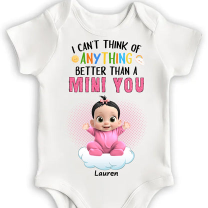 Adorable "Mini You" Baby Bodysuit with Custom Name

