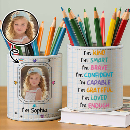 I'm [Name] Notebook Paper Design Pen Holder - Personalized Pen Holder - GRK053_PENH