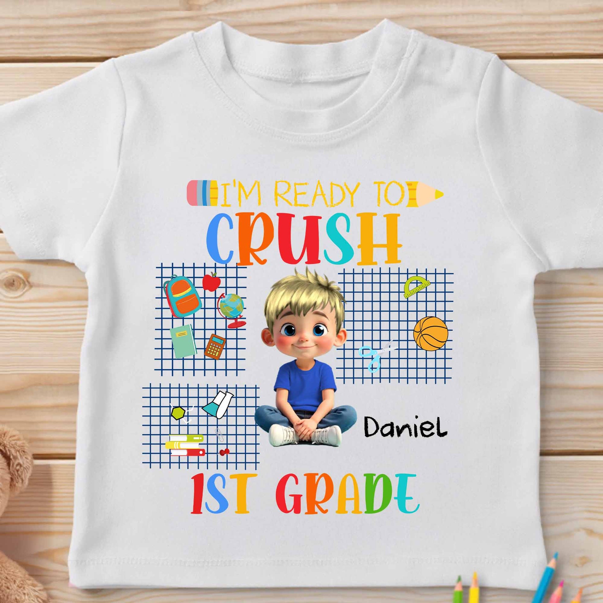 I'm Ready To Crush 1st Grade T-Shirt For Boys