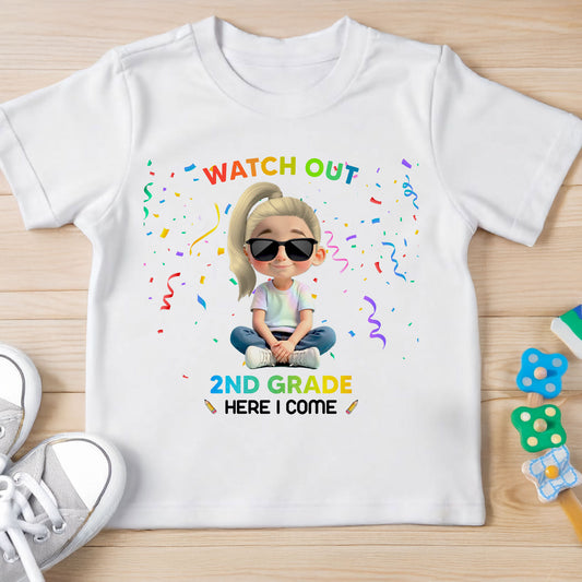 Watch Out 2nd Grade Here I Come Sunglasses Confetti