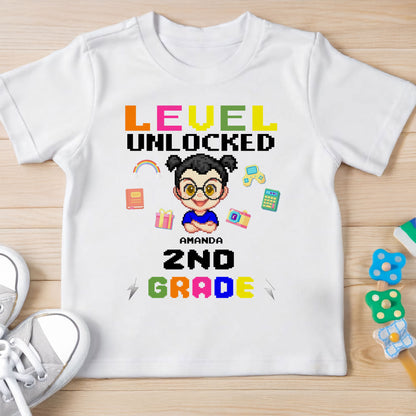 Level Unlocked 2nd Grade With Pixel Art Style