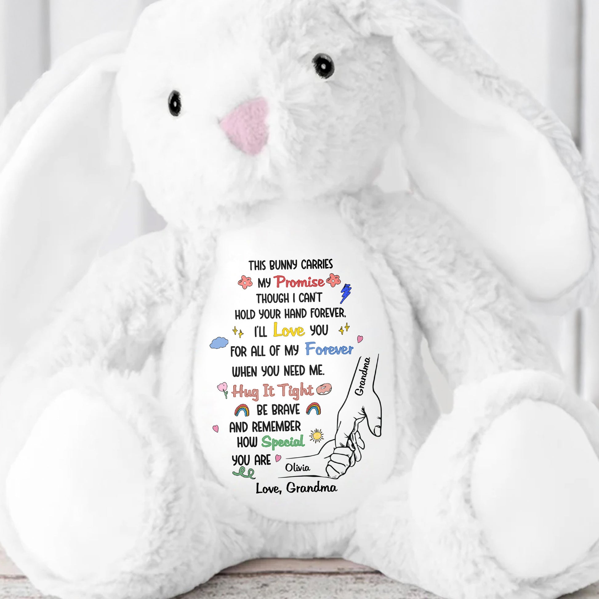 This Bunny Carries My Promise With Paws And Hearts