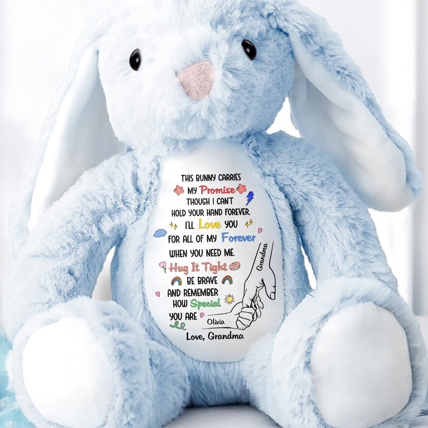 This Bunny Carries My Promise With Paws And Hearts