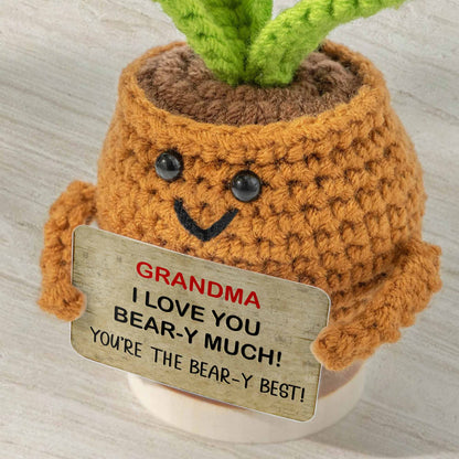 Grandma I Love You Bear-y Much Sunflower Bear And Duck