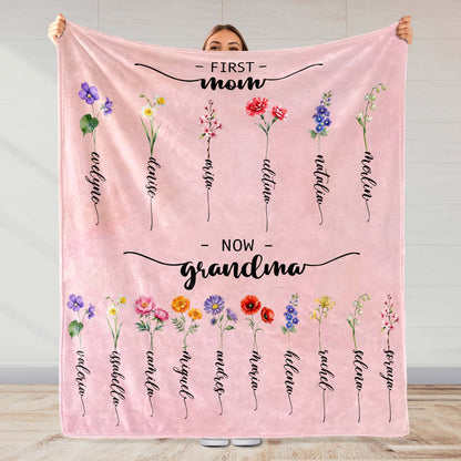 First Mom Now Grandma Transition With Floral Beauty