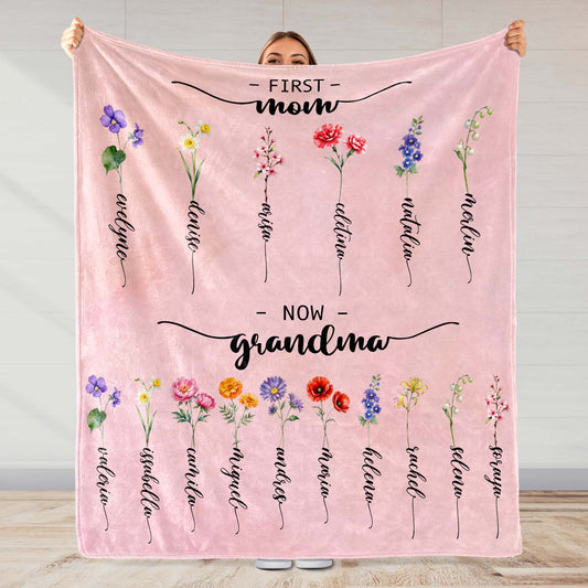 First Mom Now Grandma Transition With Floral Beauty