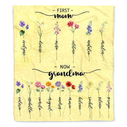 First Mom Now Grandma Transition With Floral Beauty
