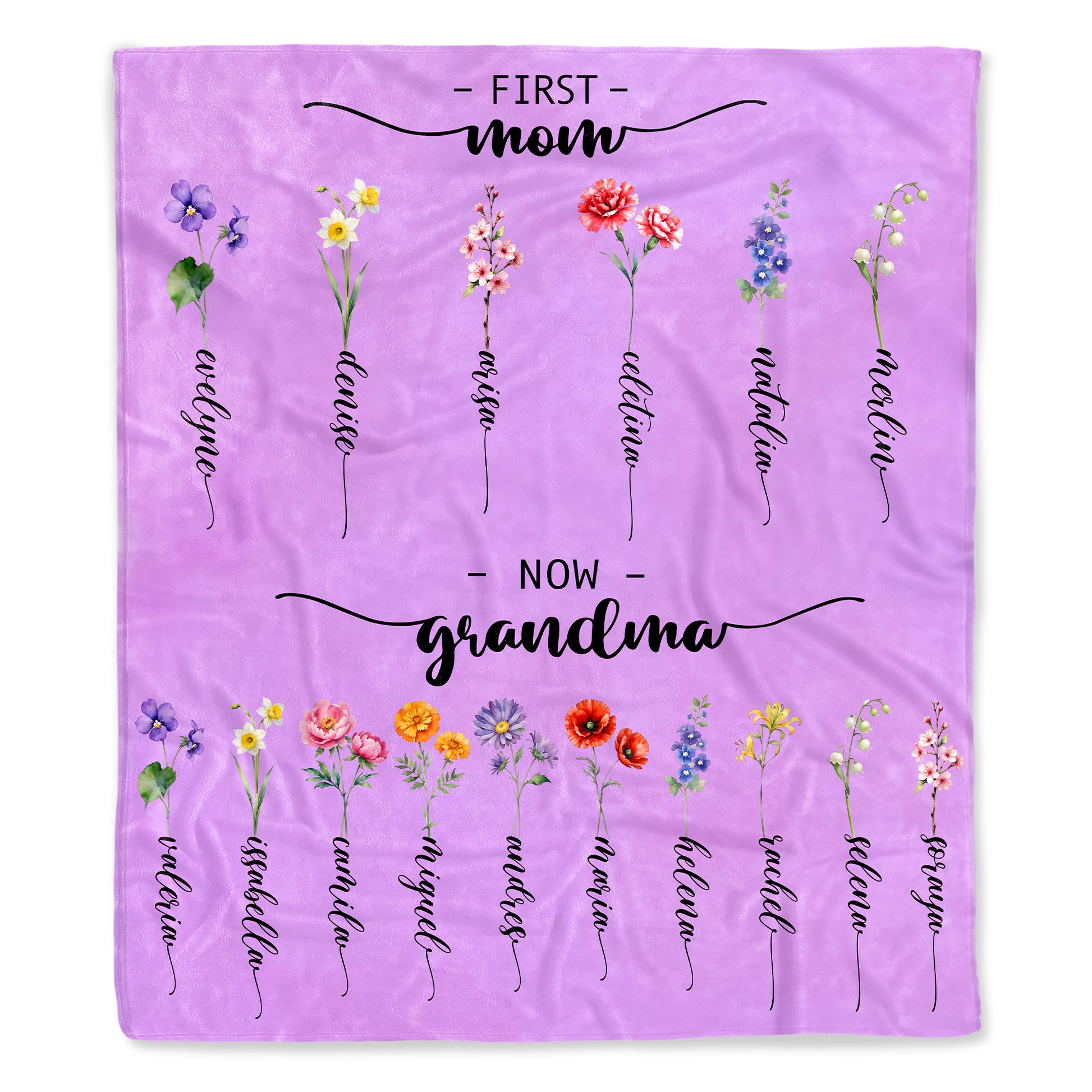 First Mom Now Grandma Transition With Floral Beauty