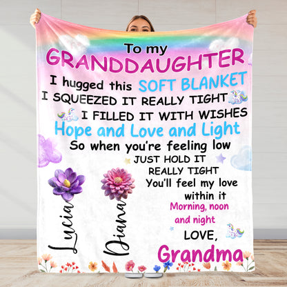 Custom Family and Pet Silhouette Blanket