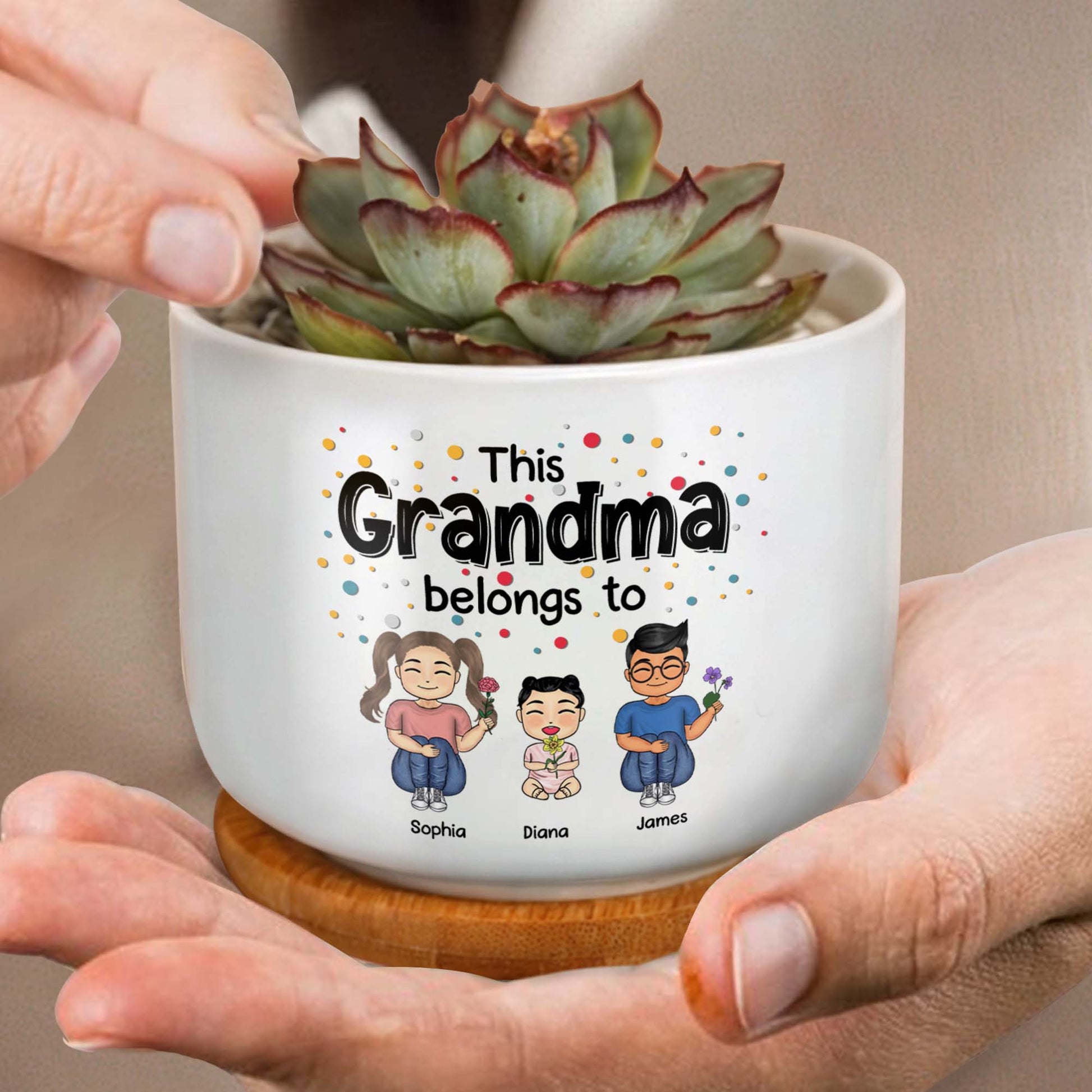 This Grandma Belongs To, Flowers and Polka Dots