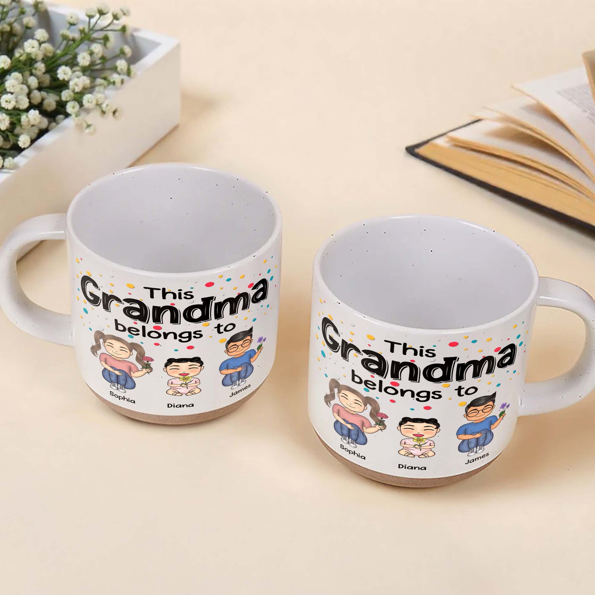 This Grandma Belongs To Cartoon Figures Mug