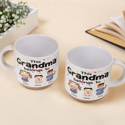 This Grandma Belongs To Cartoon Figures Mug