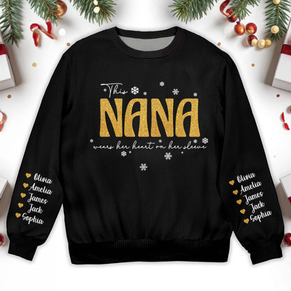 Golden Nana Wears Her Heart On Her Sleeve With Snowflakes