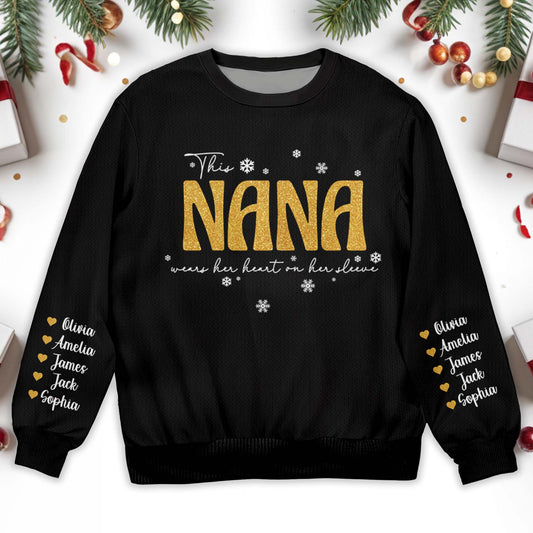 Golden Nana Wears Her Heart On Her Sleeve With Snowflakes