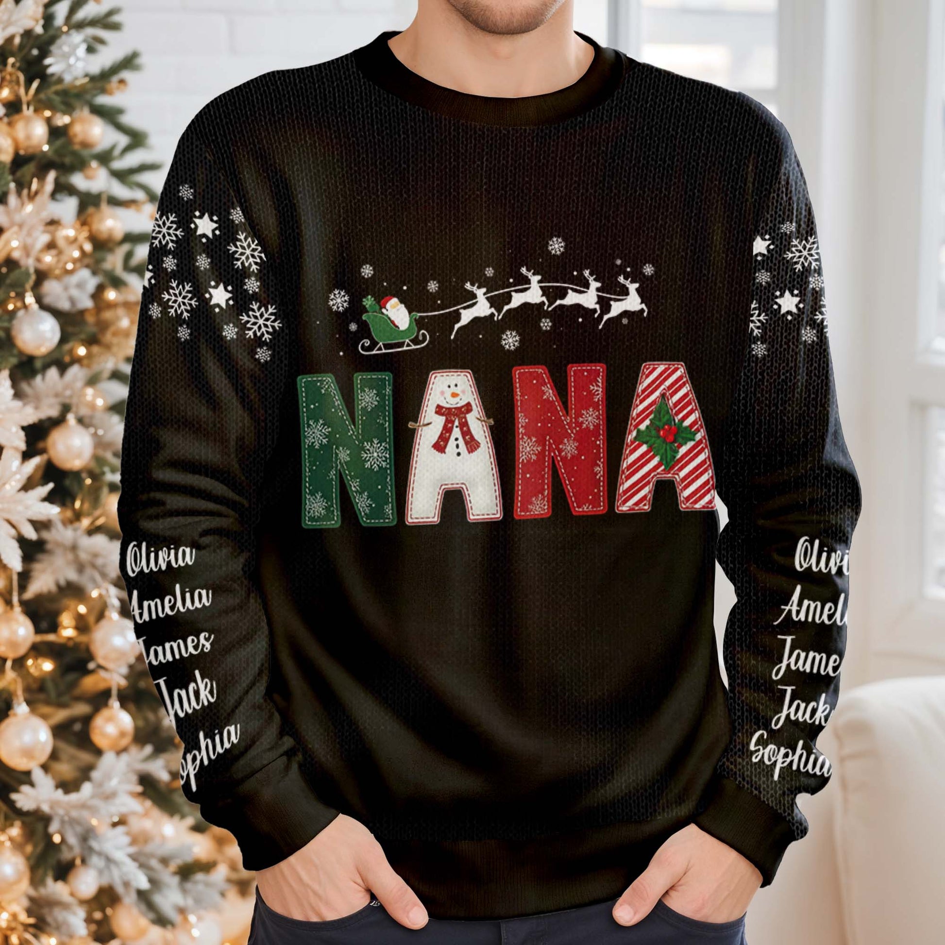 Celebrate The Joyful Holiday Season With Sleigh and Snowman Jumper