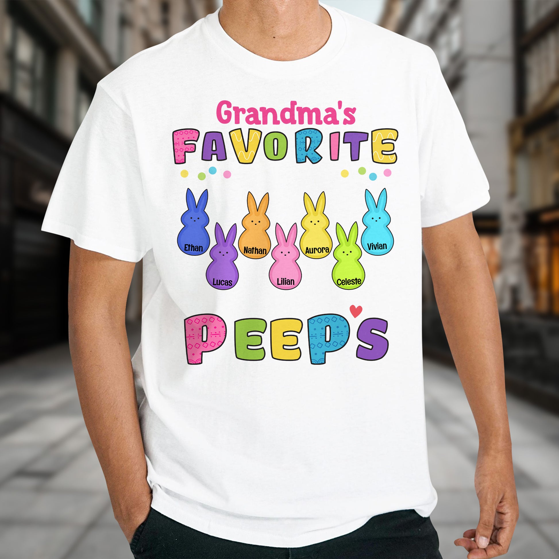 Grandma's Favorite Peep, Bunny and Colorful Letters