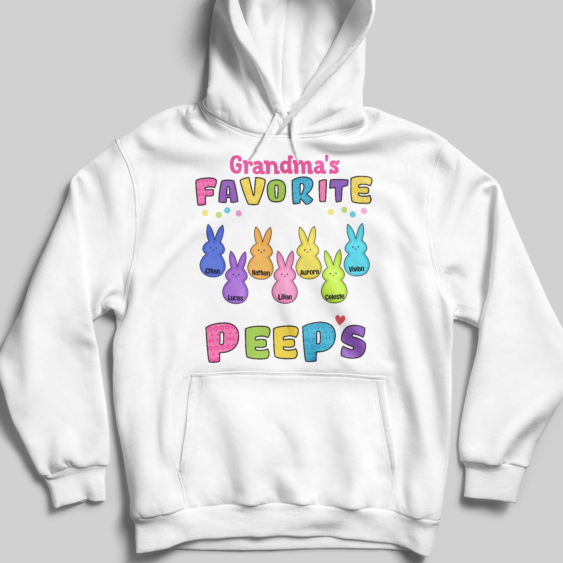 Grandma's Favorite Peep, Bunny and Colorful Letters