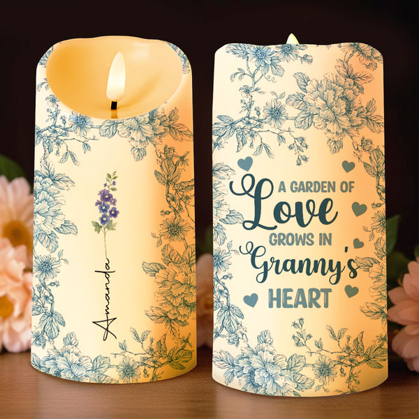 A Garden of Love Grows in Granny's Heart, Flowers and Heart