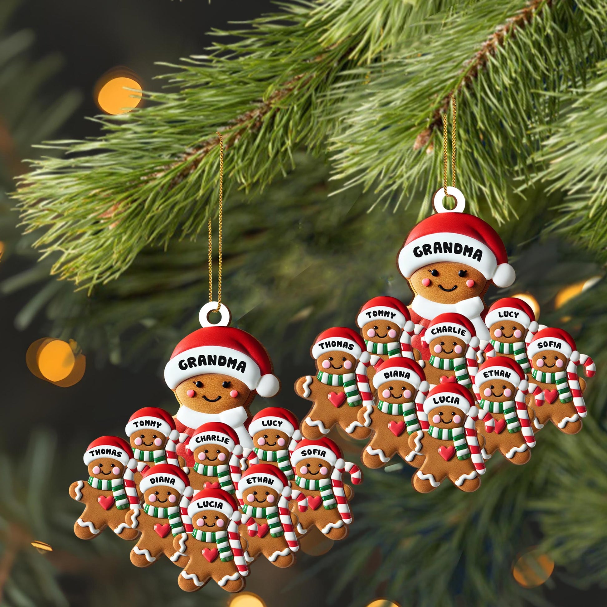 Sweet Seasonal Smiles With Gingerbread Family Design