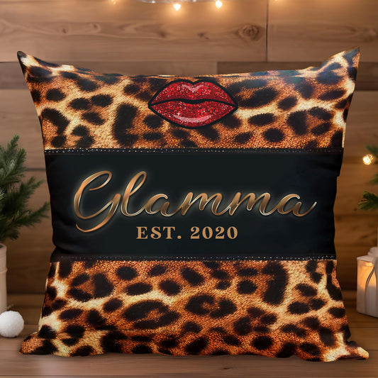 Glam and Glitz Forever Stylish With Leopard Print and Red Lips
