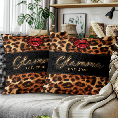 Glam and Glitz Forever Stylish With Leopard Print and Red Lips