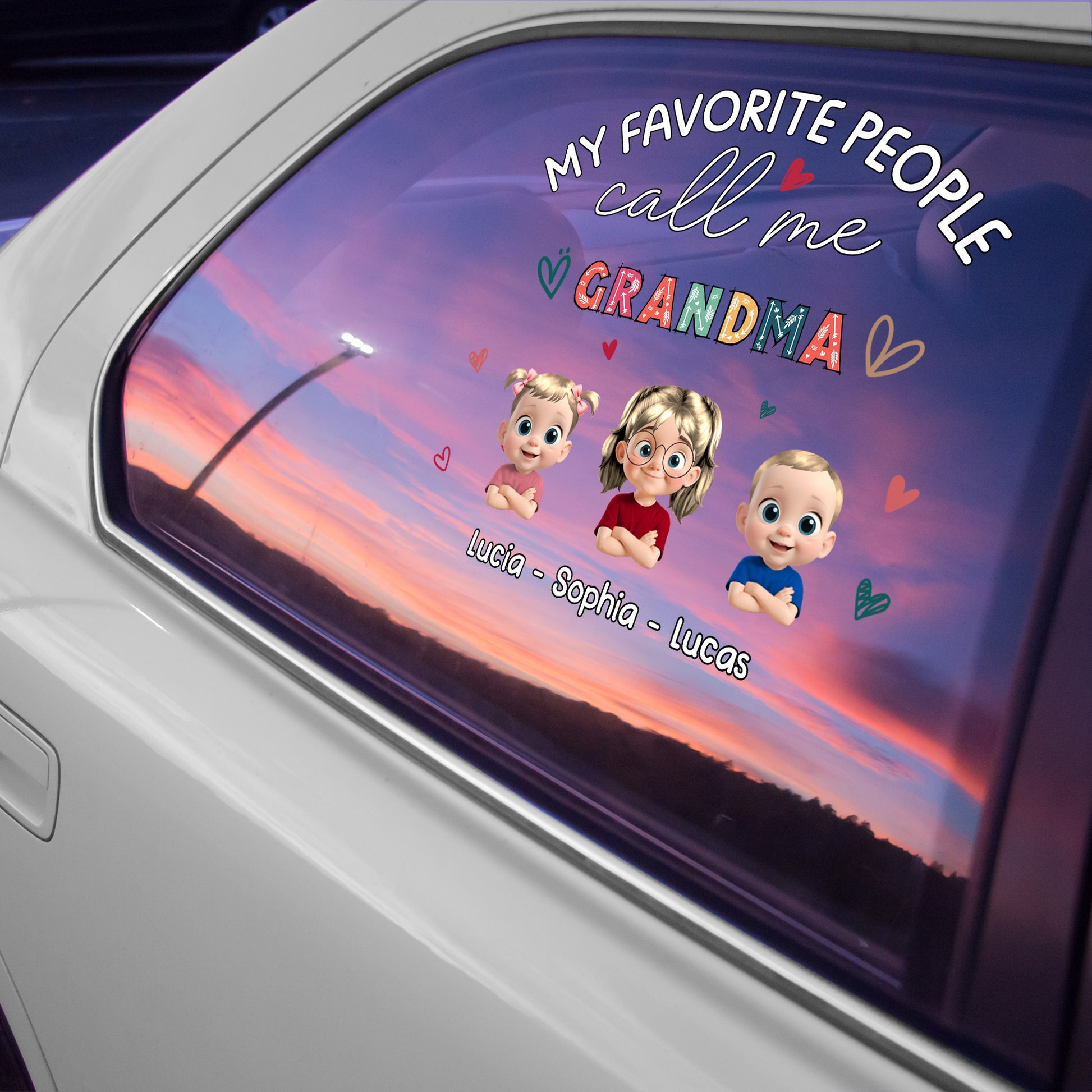 My Favorite People Call Me Grandma Decal