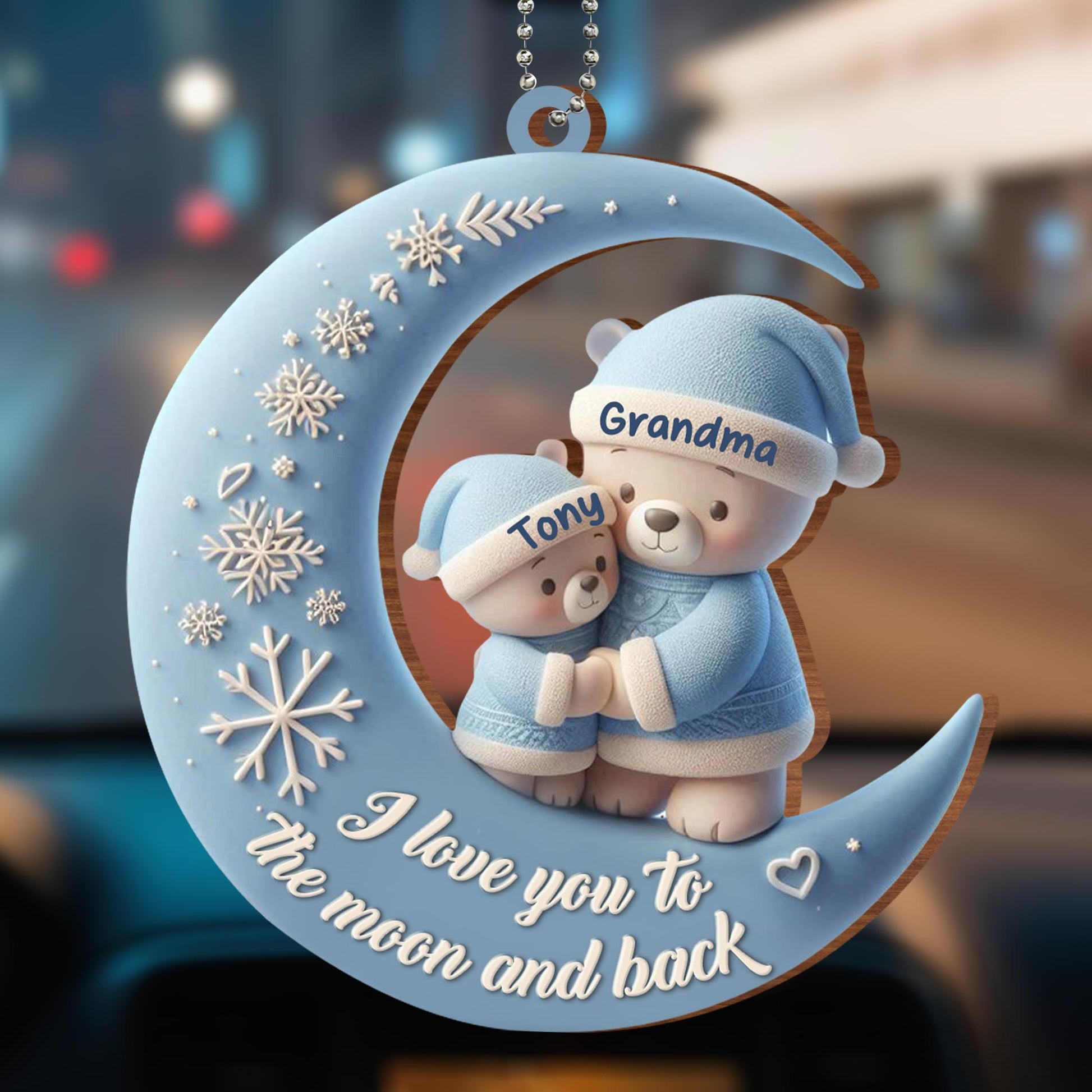 I Love You To The Moon And Back Teddy Bears Decor