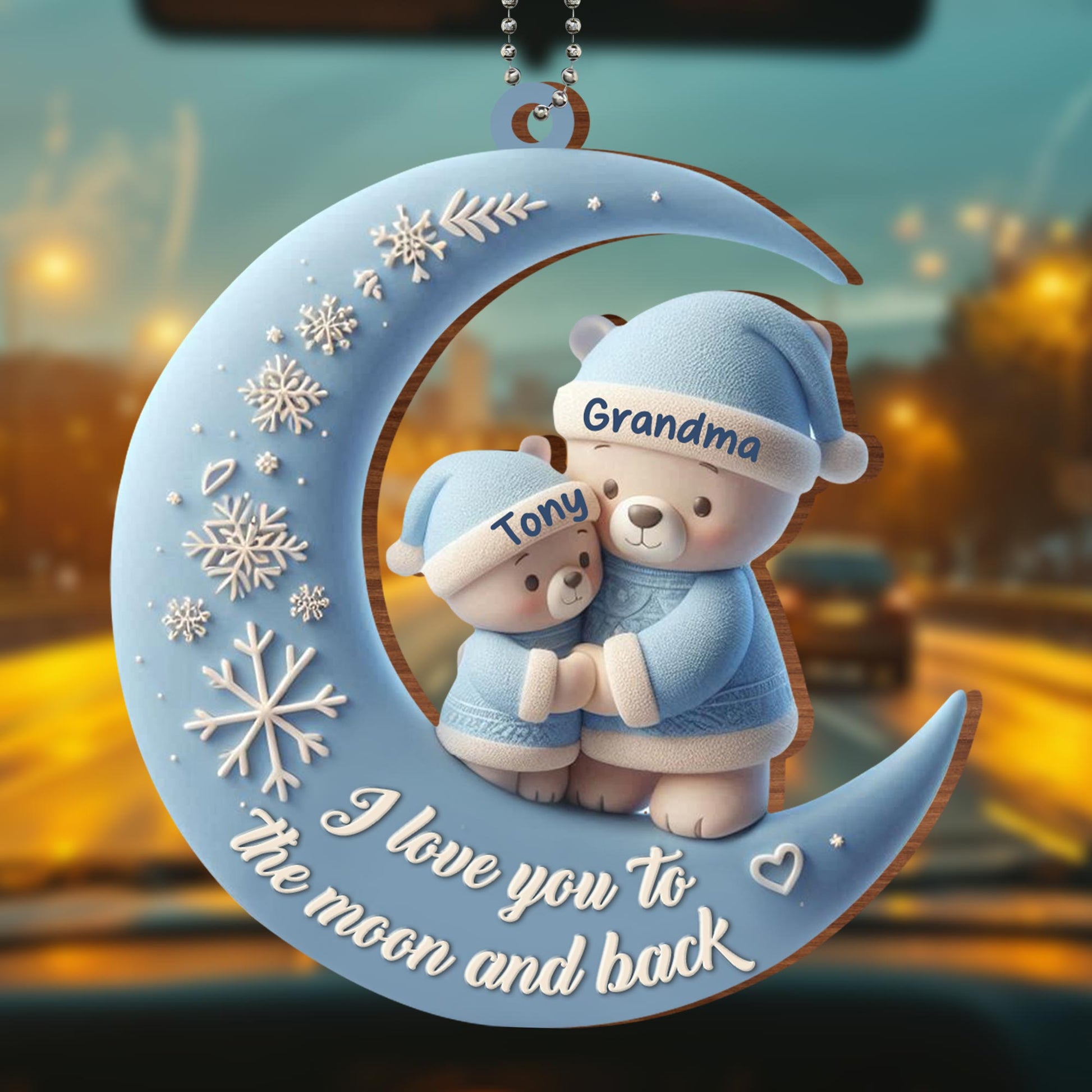 I Love You To The Moon And Back Teddy Bears Decor