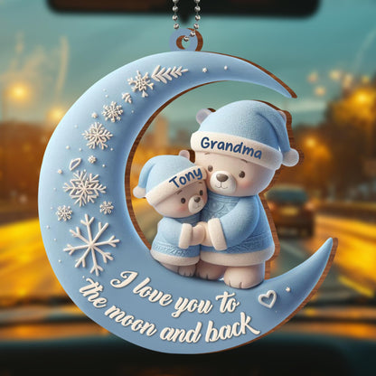 I Love You To The Moon And Back Teddy Bears Decor