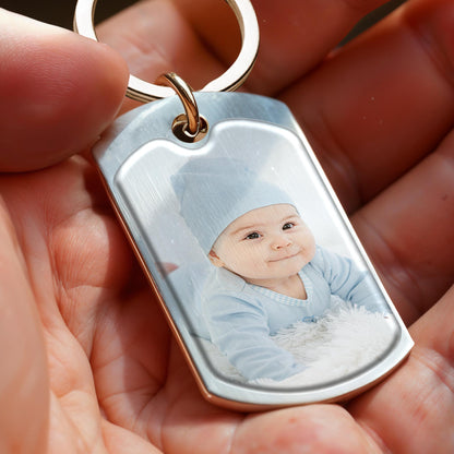 Cherished Bond Between Grandma And Grandchild - Personalized Custom Keychain - GRM048_KCH