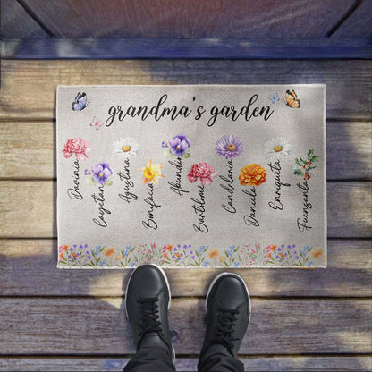 Grandma's Garden Where Love Blooms With Colorful Flowers