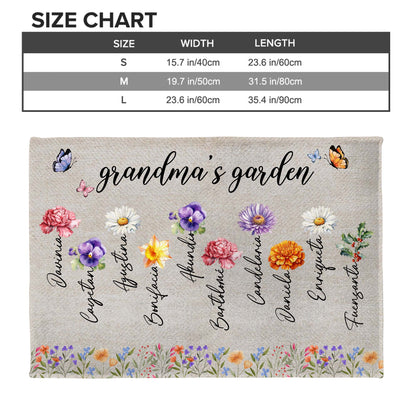 Grandma's Garden Where Love Blooms With Colorful Flowers