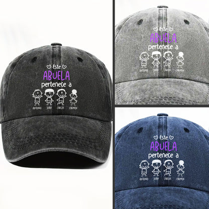 Este Abuela Pertenece A, Personalized Denim Cap