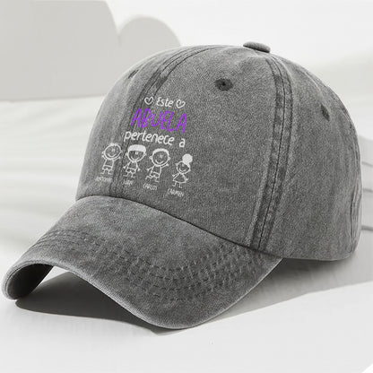 Este Abuela Pertenece A, Personalized Denim Cap