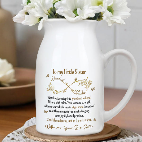 To My Little Sister, Watching You Step Into Grandmotherhood, Flowers