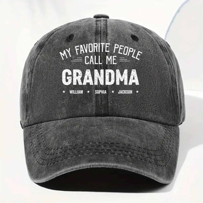 My Favorite People Call Me Grandma Cap
