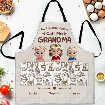 My Favorite People Call Me Grandma, Cartoons of Grandchildren and Baking Items