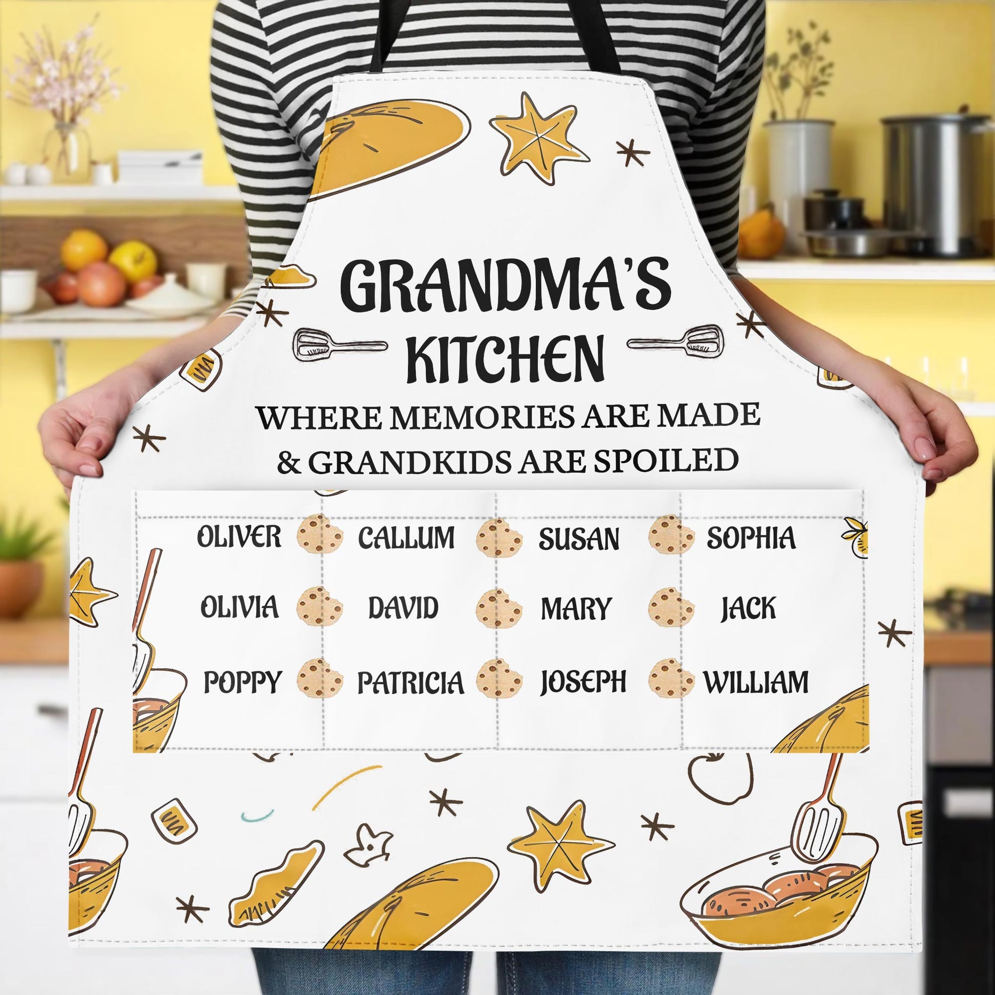 Grandma's Kitchen Where Memories Are Made & Grandkids Are Spoiled, Bread and Kitchen Tools