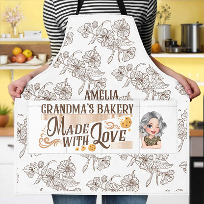 Grandma's Bakery Made With Love, Flowers and Cookies