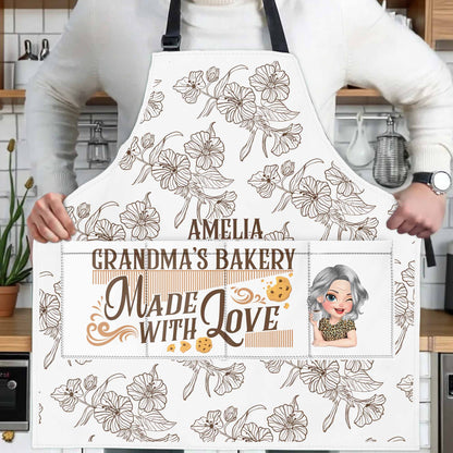 Grandma's Bakery Made With Love, Flowers and Cookies