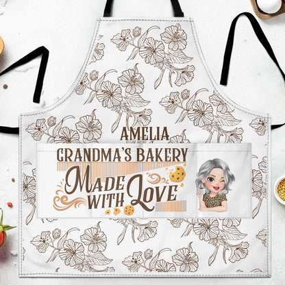 Grandma's Bakery Made With Love, Flowers and Cookies