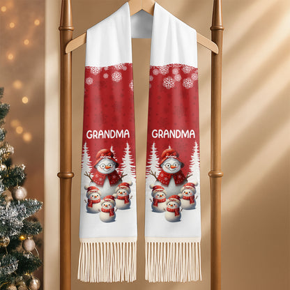 To Grandma Wishing You A Warm Cozy Christmas Snowmen