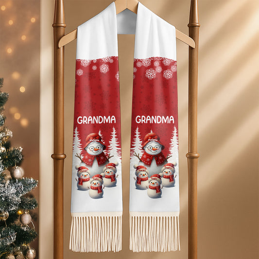 To Grandma Wishing You A Warm Cozy Christmas Snowmen