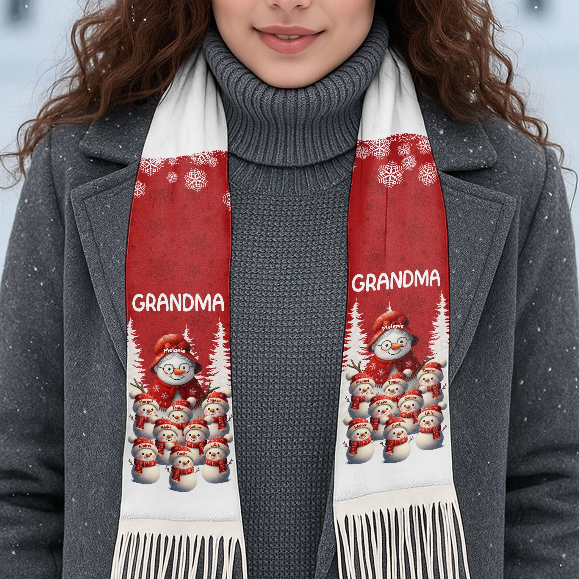 To Grandma Wishing You A Warm Cozy Christmas Snowmen