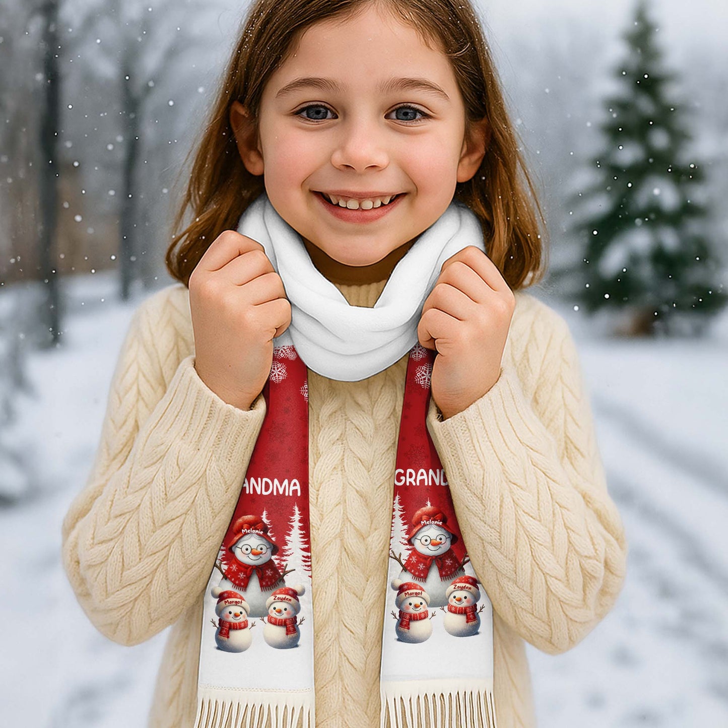 To Grandma Wishing You A Warm Cozy Christmas Snowmen