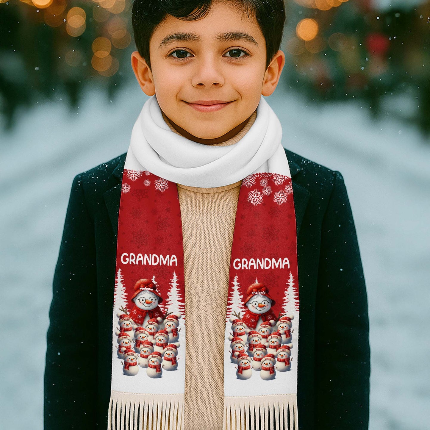 To Grandma Wishing You A Warm Cozy Christmas Snowmen