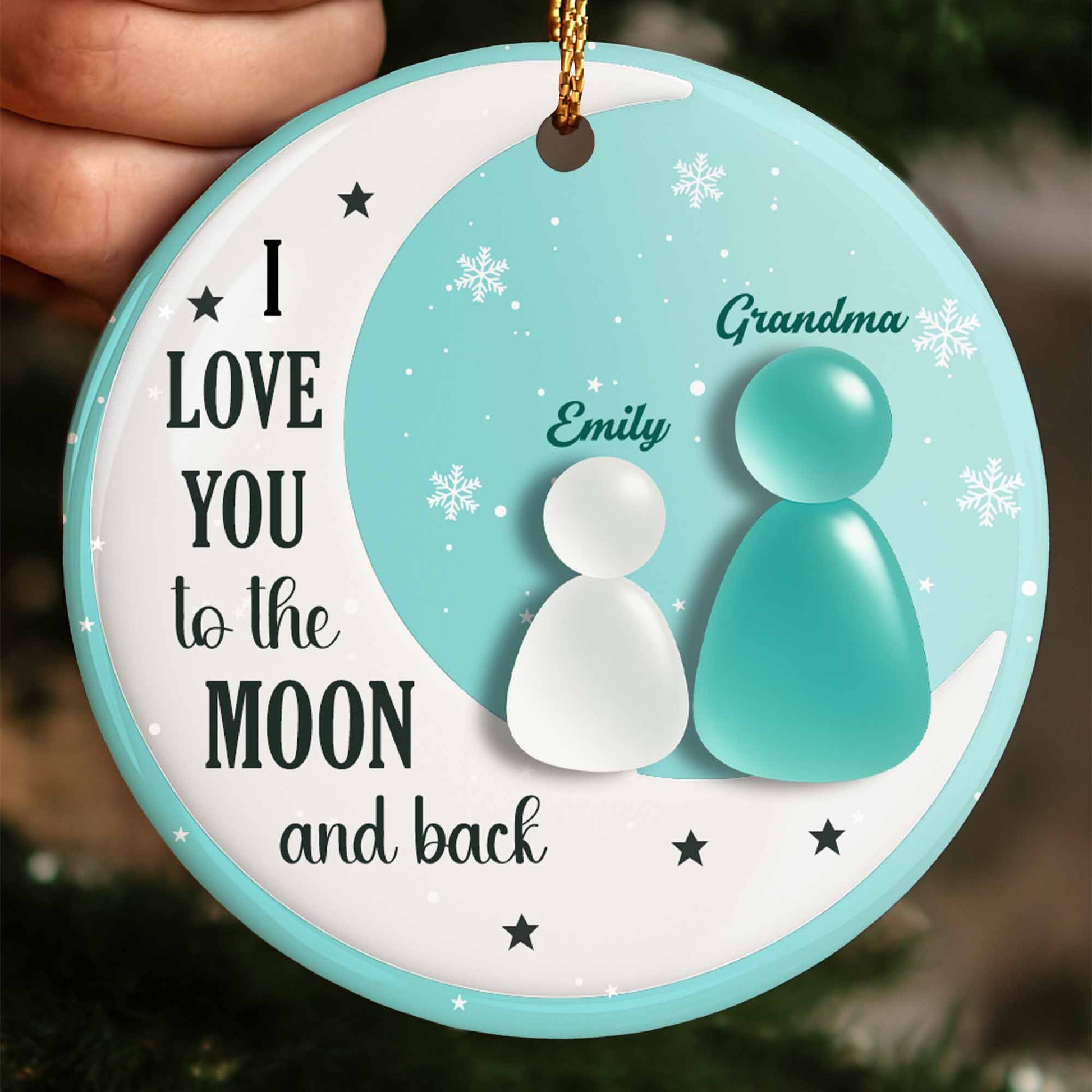 I Love You To The Moon And Back With Moon And Stars