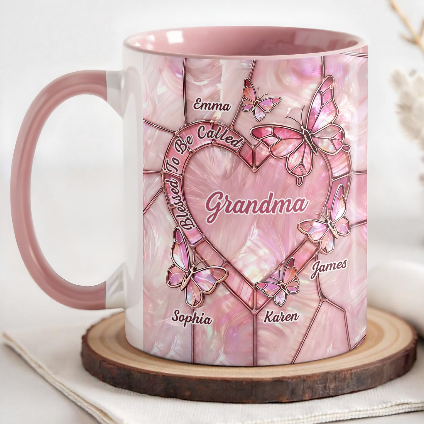 Blessed To Be Called Grandma, Butterflies And Heart