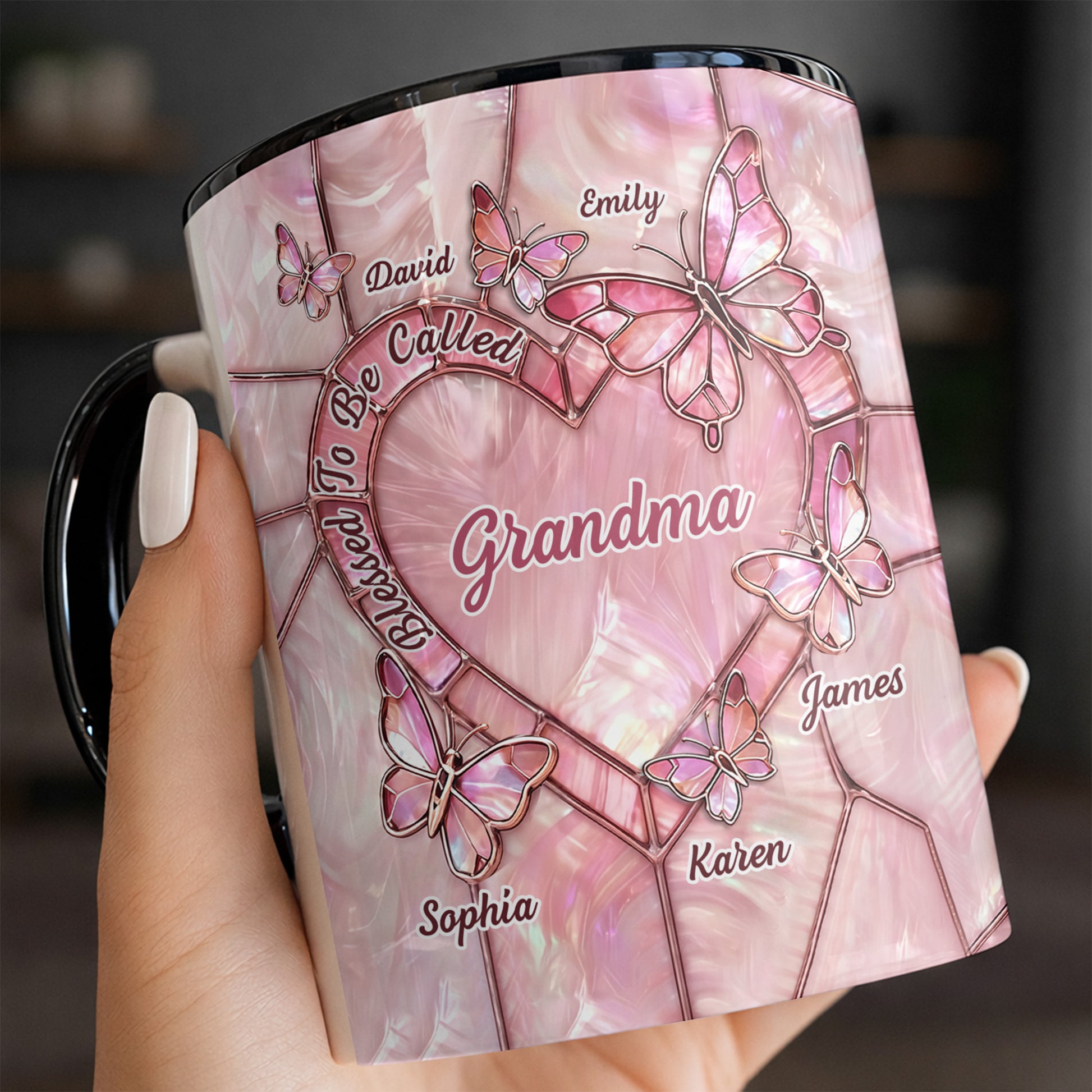 Blessed To Be Called Grandma, Butterflies And Heart