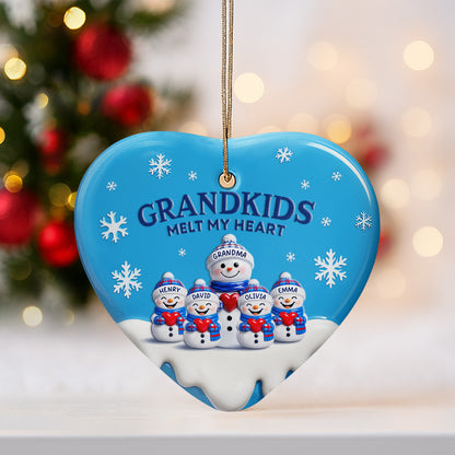 Grandkids Melt My Heart With Snowmen And Snowflakes